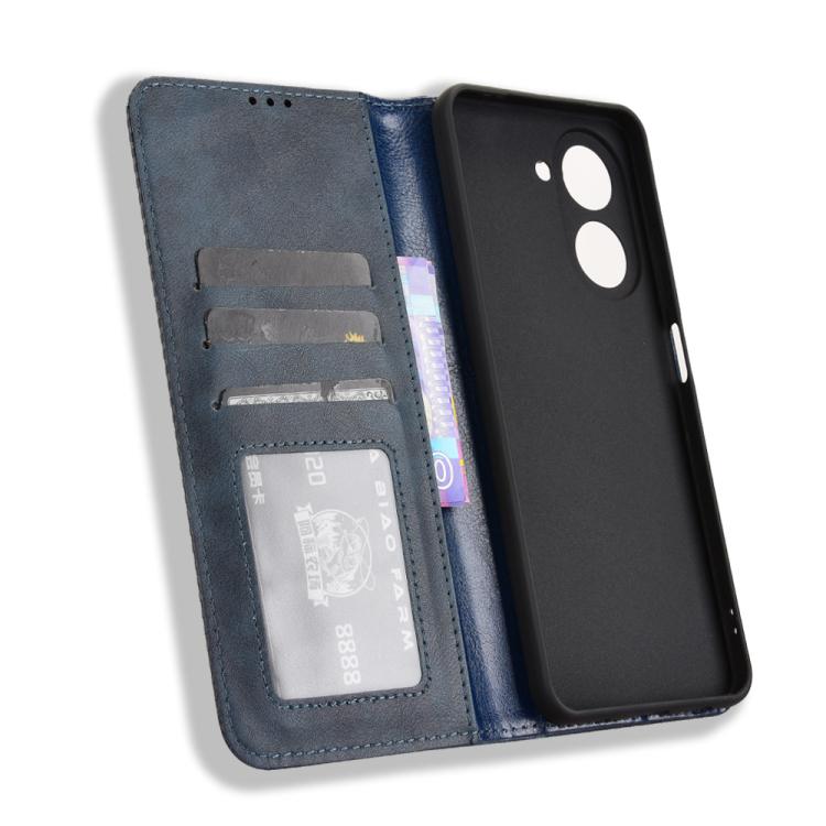 For Xiaomi Poco C71 / Redmi A5 4G 171.7mm Magnetic Buckle Retro Texture Leather Phone Case