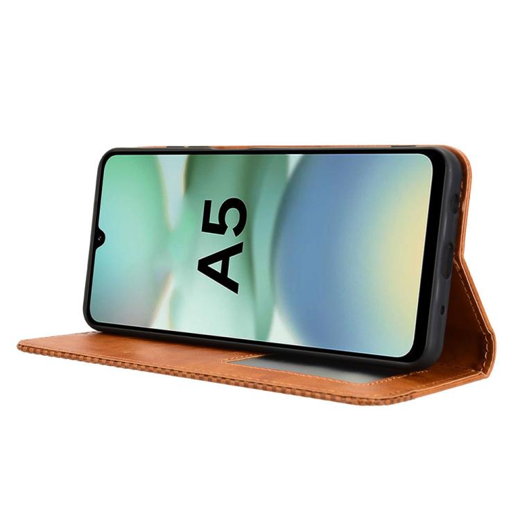 For Xiaomi Poco C71 / Redmi A5 4G 171.7mm Magnetic Buckle Retro Texture Leather Phone Case
