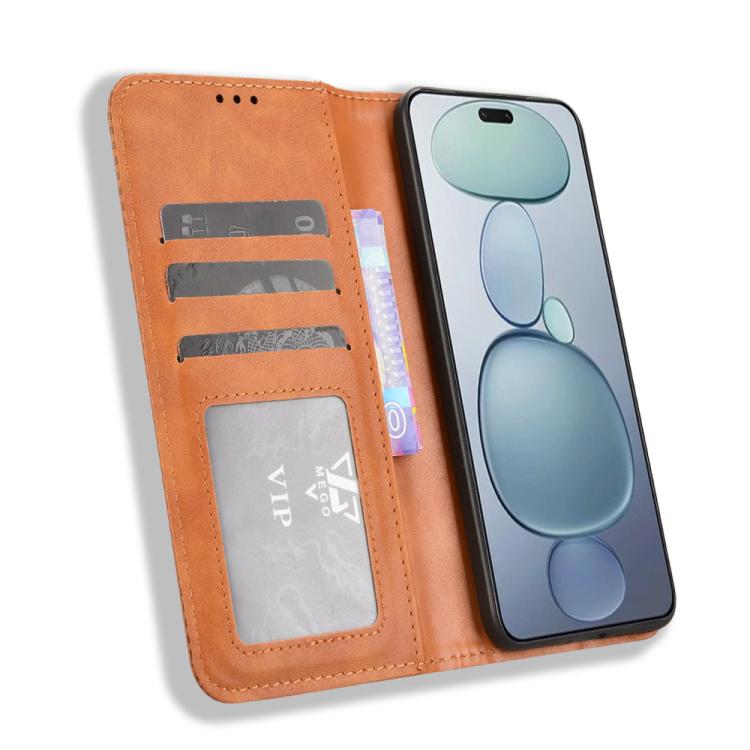 For Xiaomi Civi 5 Pro 5G Magnetic Buckle Retro Texture Leather Phone Case