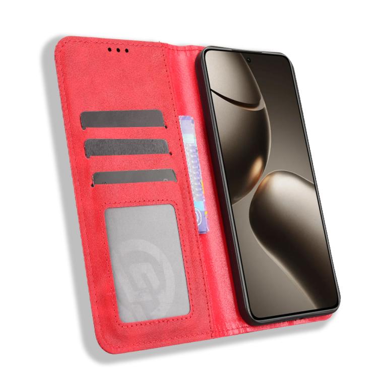 For Xiaomi 15T Pro 5G Magnetic Buckle Retro Texture Leather Phone Case