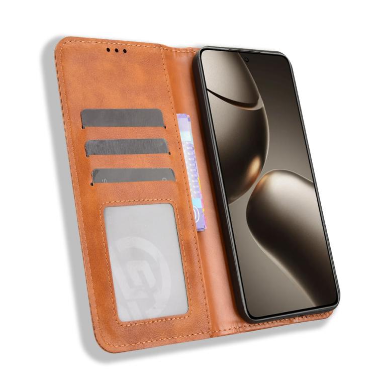 For Xiaomi 15T Pro 5G Magnetic Buckle Retro Texture Leather Phone Case