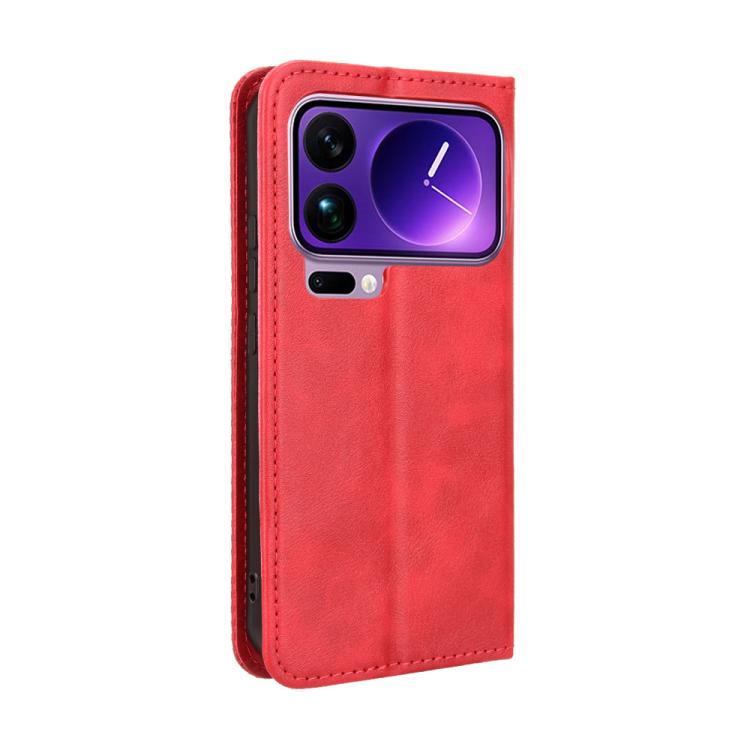 For Xiaomi 17 Pro Max Magnetic Buckle Retro Texture Leather Phone Case