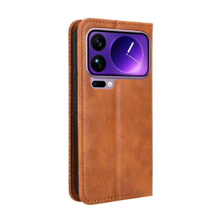 For Xiaomi 17 Pro Max Magnetic Buckle Retro Texture Leather Phone Case