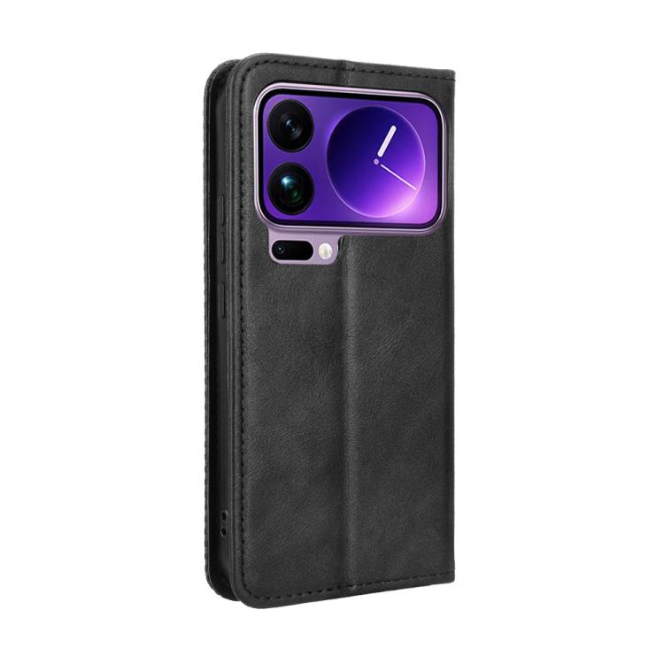 For Xiaomi 17 Pro Magnetic Buckle Retro Texture Leather Phone Case
