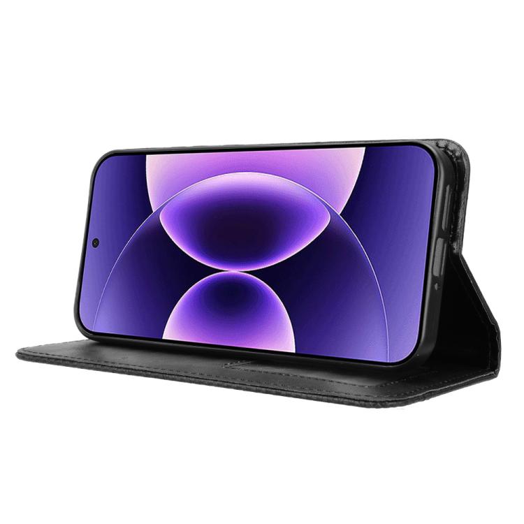 For Xiaomi 17 Pro Magnetic Buckle Retro Texture Leather Phone Case