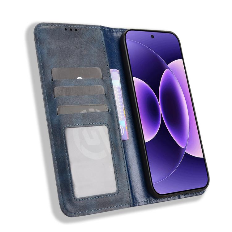 For Xiaomi 17 Pro Magnetic Buckle Retro Texture Leather Phone Case