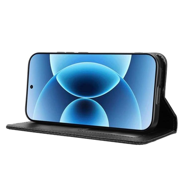 For Xiaomi 17 Magnetic Buckle Retro Texture Leather Phone Case