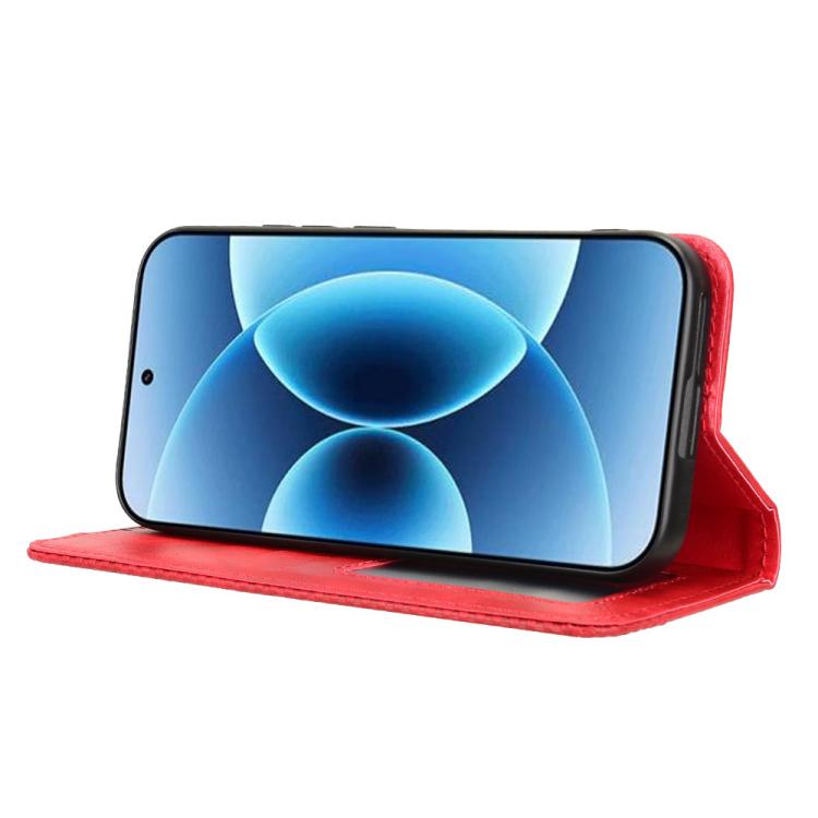 For Xiaomi 17 Magnetic Buckle Retro Texture Leather Phone Case