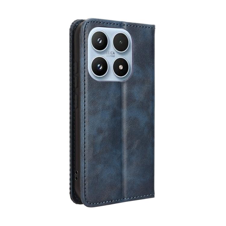For Xiaomi 17 Magnetic Buckle Retro Texture Leather Phone Case