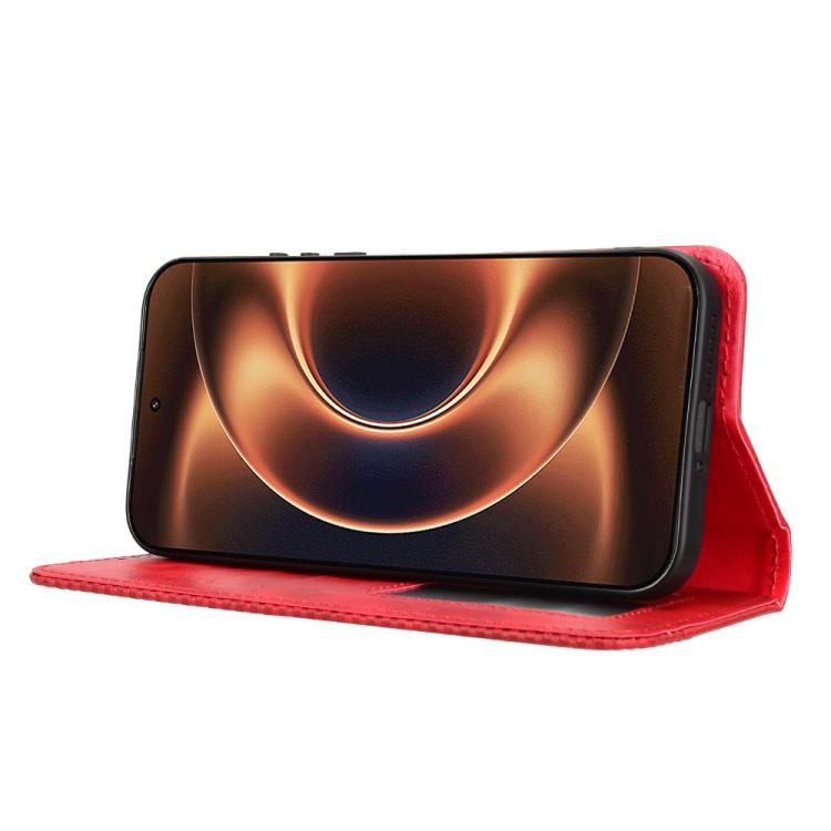 For Xiaomi 17 Ultra Magnetic Buckle Retro Texture Leather Phone Case