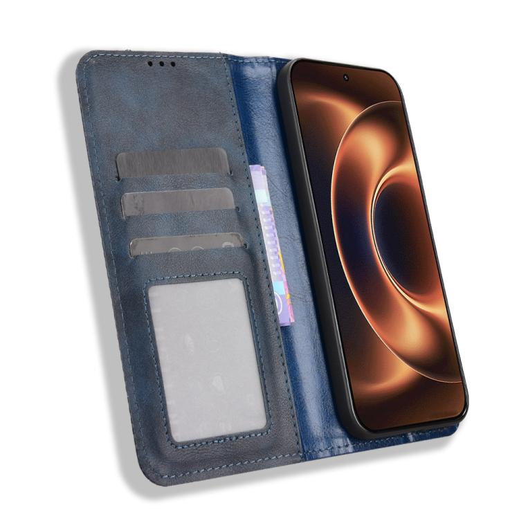 For Xiaomi 17 Ultra Magnetic Buckle Retro Texture Leather Phone Case