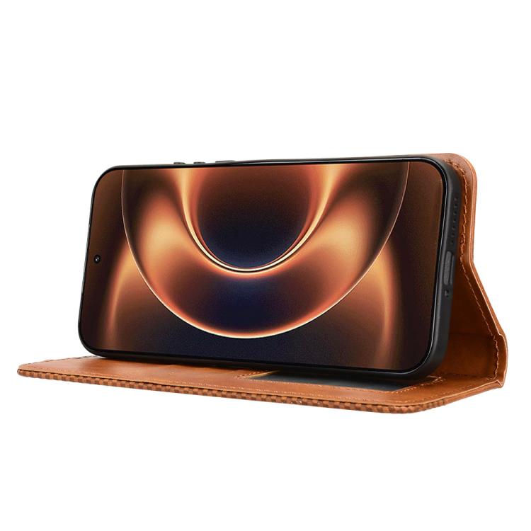 For Xiaomi 17 Ultra Magnetic Buckle Retro Texture Leather Phone Case