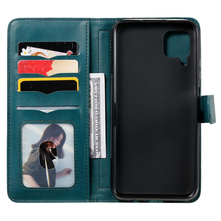 For Huawei P40 Lite Multifunctional Magnetic Copper Buckle Horizontal Flip Solid Color Leather Case with 10 Card Slots & Wallet & Holder & Photo Frame