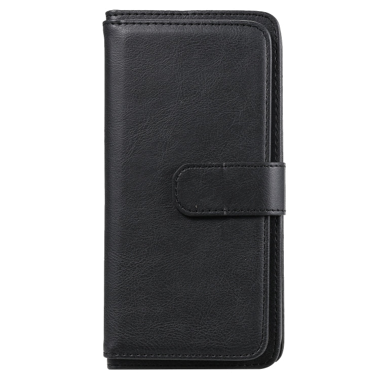 For Huawei P40 Lite Multifunctional Magnetic Copper Buckle Horizontal Flip Solid Color Leather Case with 10 Card Slots & Wallet & Holder & Photo Frame