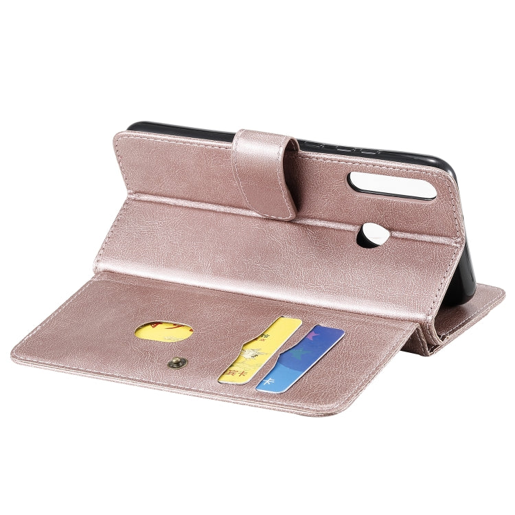 For Huawei P40 Lite E Multifunctional Magnetic Copper Buckle Horizontal Flip Solid Color Leather Case with 10 Card Slots & Wallet & Holder & Photo Frame