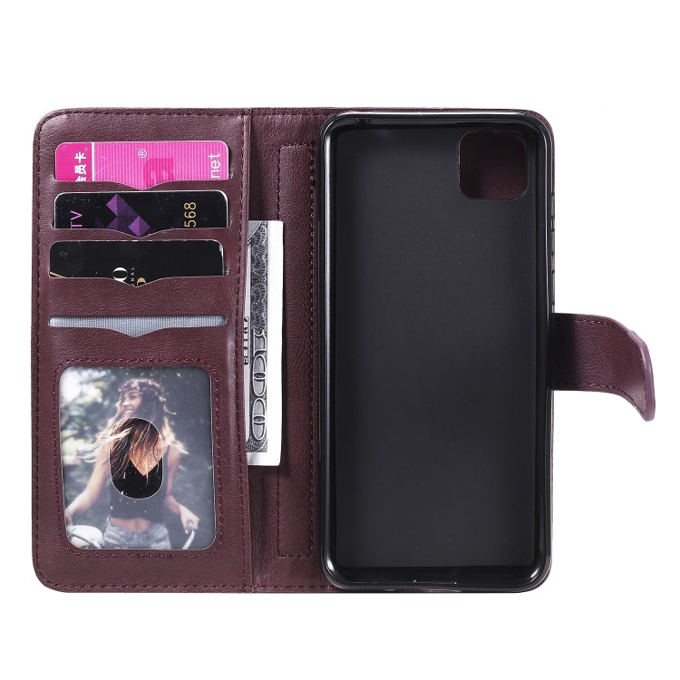 For Huawei Y5P / 9S Multifunctional Magnetic Copper Buckle Horizontal Flip Solid Color Leather Case with 10 Card Slots & Wallet & Holder & Photo Frame
