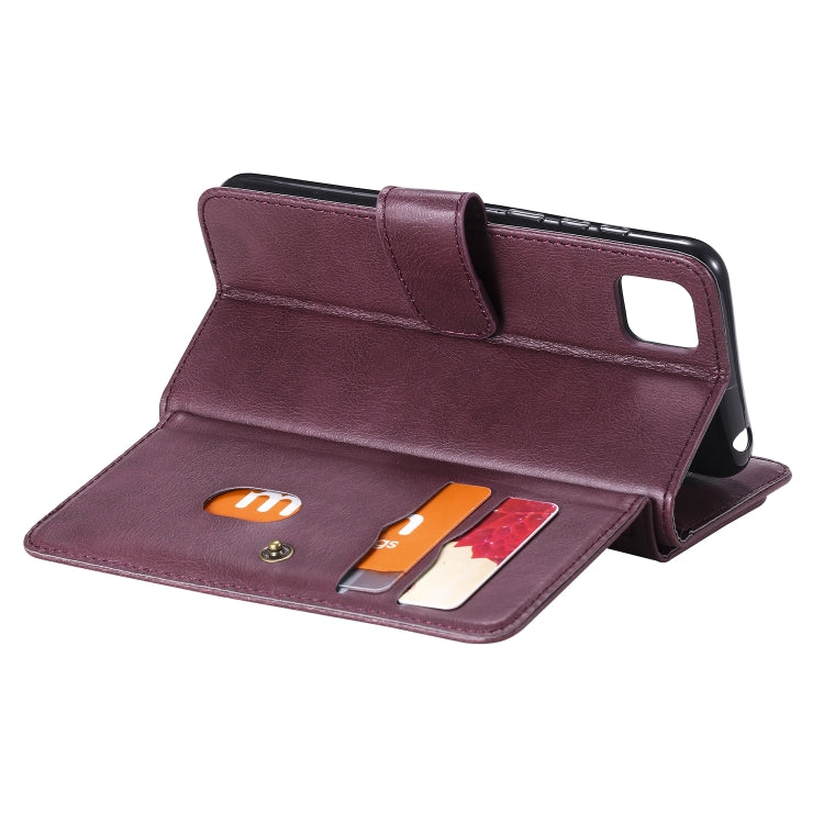 For Huawei Y5P / 9S Multifunctional Magnetic Copper Buckle Horizontal Flip Solid Color Leather Case with 10 Card Slots & Wallet & Holder & Photo Frame