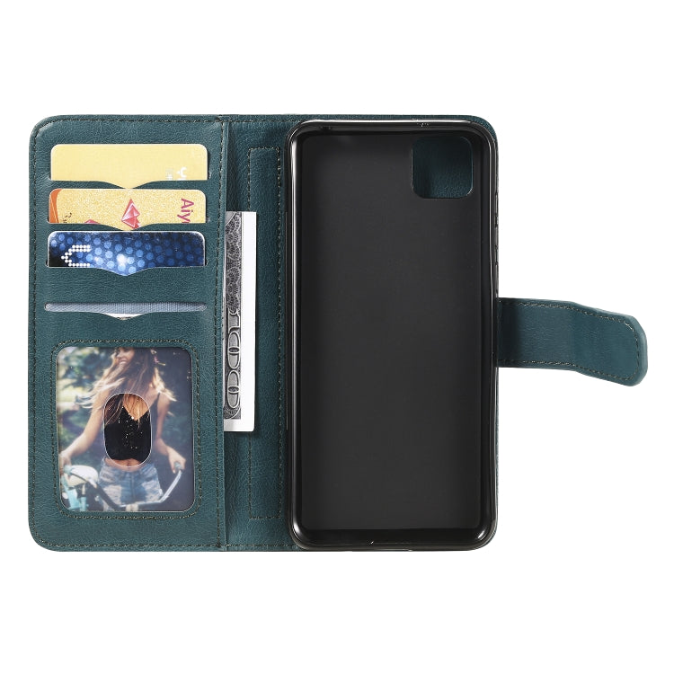 For Huawei Y5P / 9S Multifunctional Magnetic Copper Buckle Horizontal Flip Solid Color Leather Case with 10 Card Slots & Wallet & Holder & Photo Frame