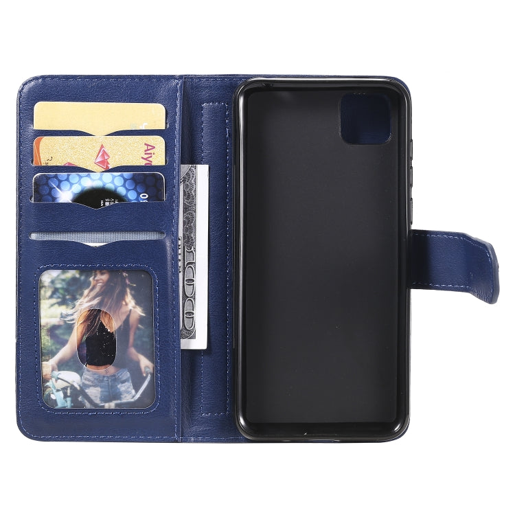 For Huawei Y5P / 9S Multifunctional Magnetic Copper Buckle Horizontal Flip Solid Color Leather Case with 10 Card Slots & Wallet & Holder & Photo Frame
