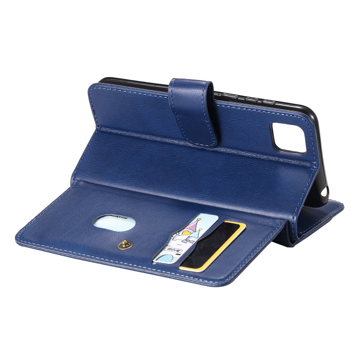 For Huawei Y5P / 9S Multifunctional Magnetic Copper Buckle Horizontal Flip Solid Color Leather Case with 10 Card Slots & Wallet & Holder & Photo Frame