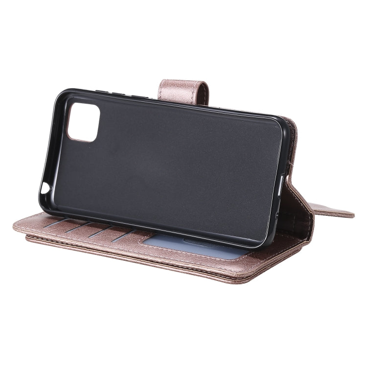 For Huawei Y5P / 9S Multifunctional Magnetic Copper Buckle Horizontal Flip Solid Color Leather Case with 10 Card Slots & Wallet & Holder & Photo Frame