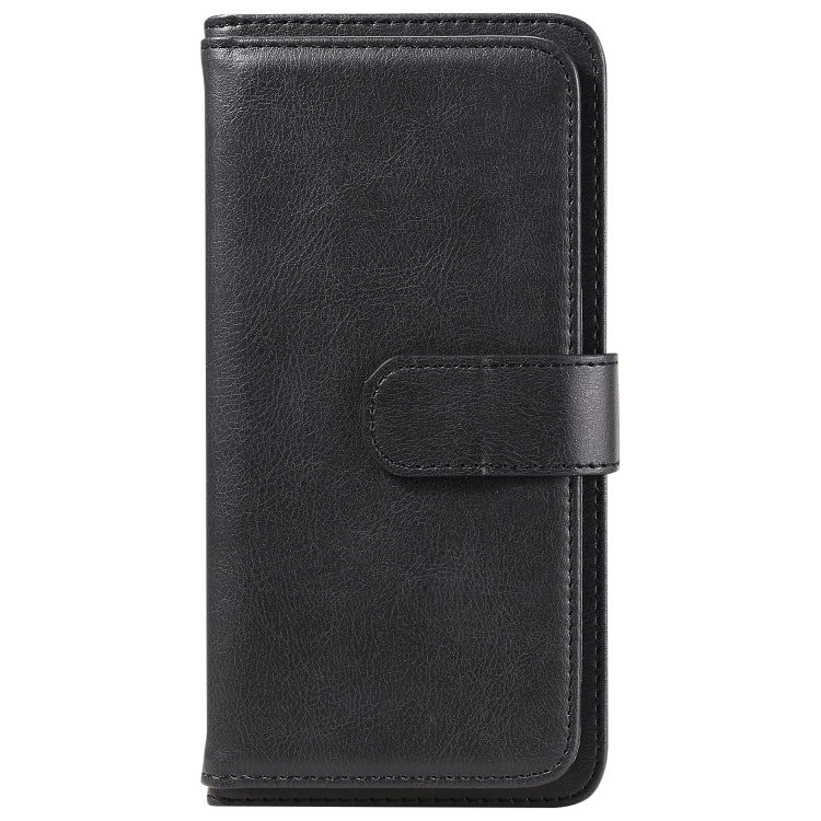 For Huawei Y6P Multifunctional Magnetic Copper Buckle Horizontal Flip Solid Color Leather Case with 10 Card Slots & Wallet & Holder & Photo Frame