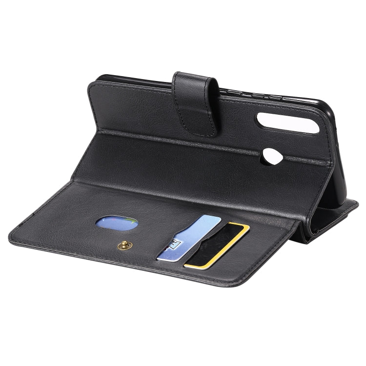 For Huawei Y6P Multifunctional Magnetic Copper Buckle Horizontal Flip Solid Color Leather Case with 10 Card Slots & Wallet & Holder & Photo Frame