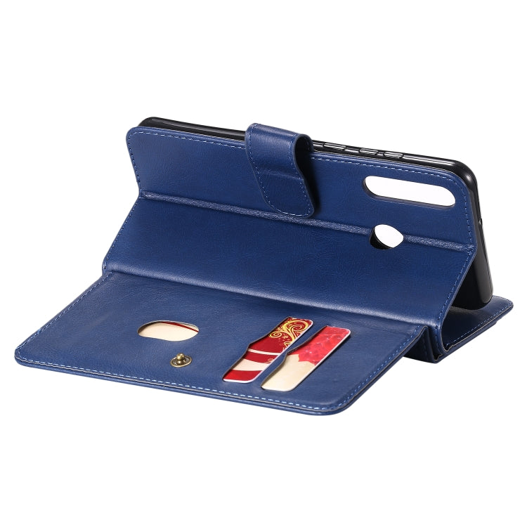 For Huawei Y6P Multifunctional Magnetic Copper Buckle Horizontal Flip Solid Color Leather Case with 10 Card Slots & Wallet & Holder & Photo Frame