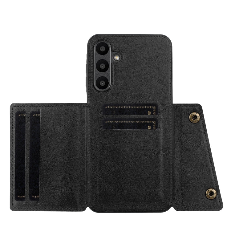 For Samsung Galaxy A16 5G Double Buckle Card Slots Magnetic Phone Case