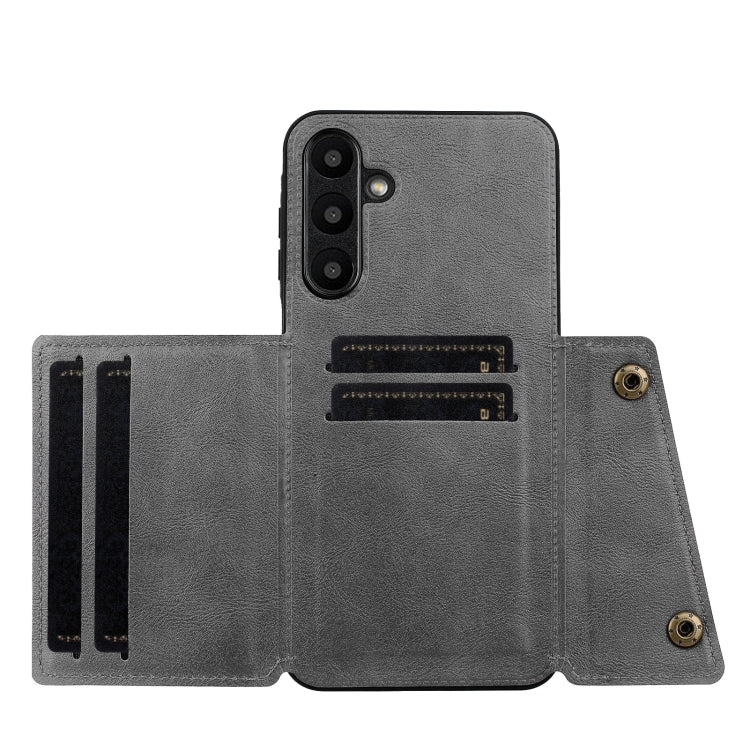 For Samsung Galaxy A16 5G Double Buckle Card Slots Magnetic Phone Case