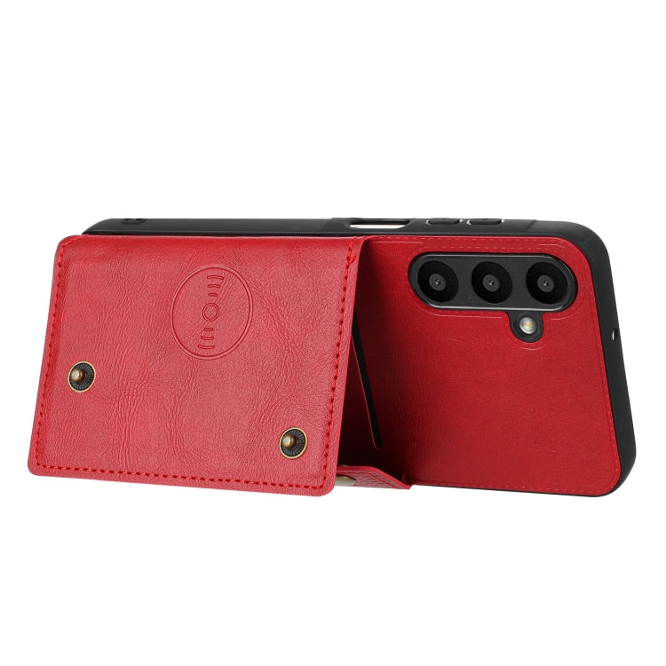 For Samsung Galaxy A16 5G Double Buckle Card Slots Magnetic Phone Case