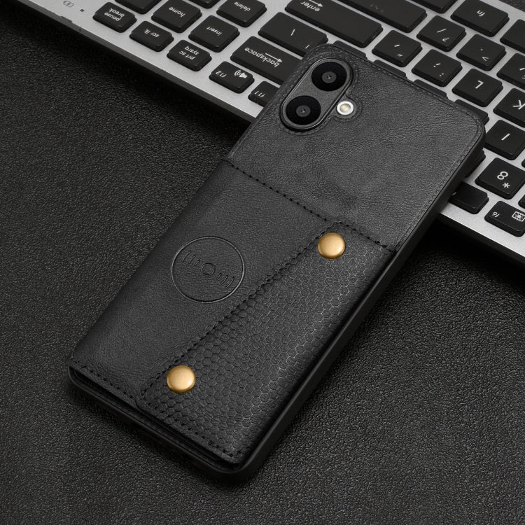 For Samsung Galaxy A06 4G Double Buckle Card Slots Magnetic Phone Case