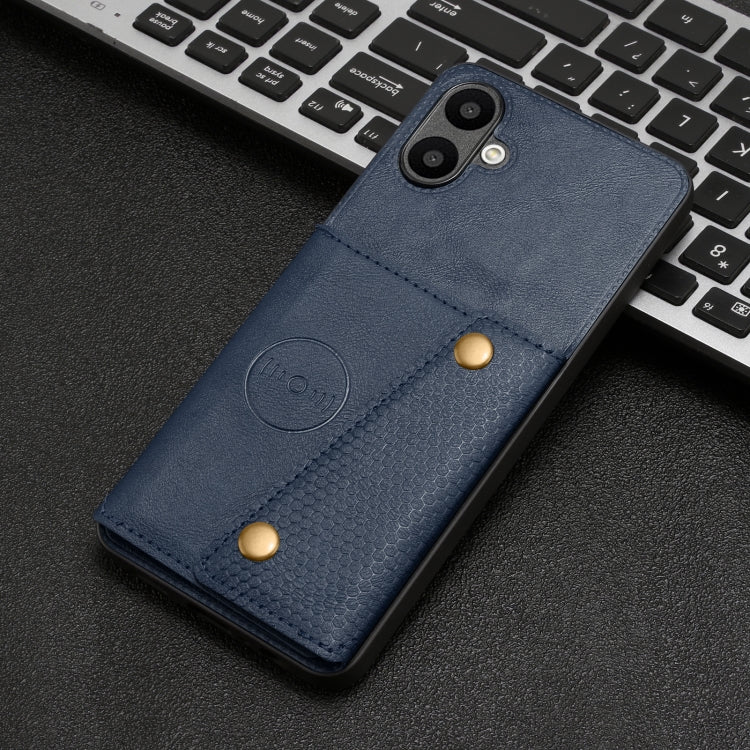 For Samsung Galaxy A06 4G Double Buckle Card Slots Magnetic Phone Case