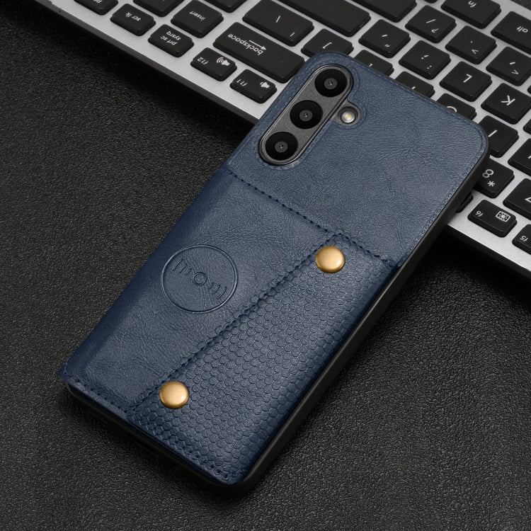 For Samsung Galaxy A56 5G Double Buckle Card Slots Magnetic Phone Case