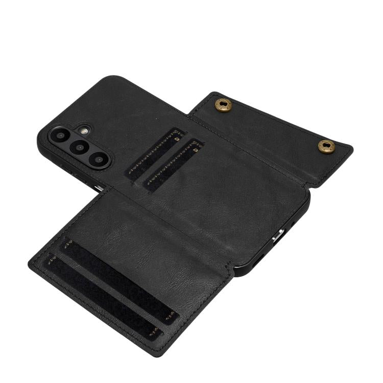 For Samsung Galaxy A57 5G Double Buckle Card Slots Magnetic Phone Case