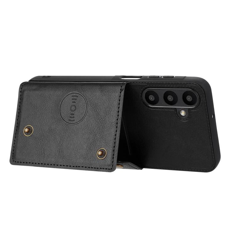 For Samsung Galaxy A37 5G Double Buckle Card Slots Magnetic Phone Case