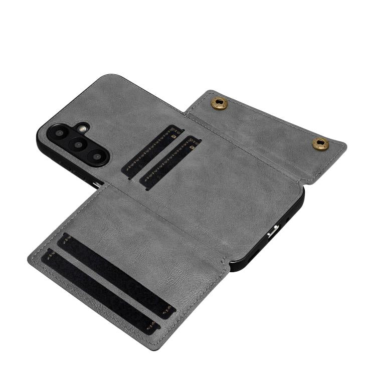 For Samsung Galaxy A37 5G Double Buckle Card Slots Magnetic Phone Case