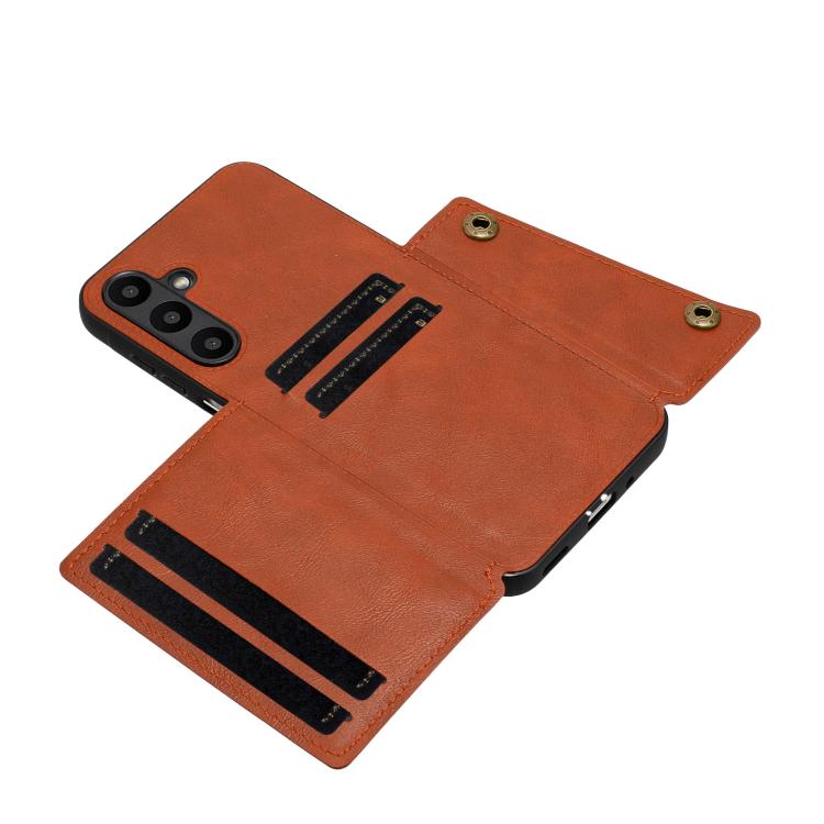 For Samsung Galaxy A37 5G Double Buckle Card Slots Magnetic Phone Case