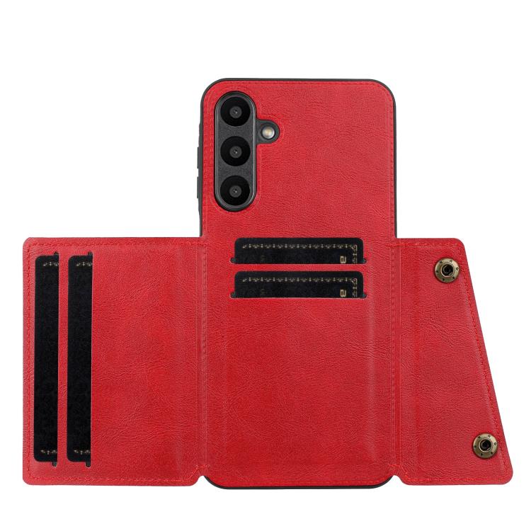 For Samsung Galaxy A37 5G Double Buckle Card Slots Magnetic Phone Case