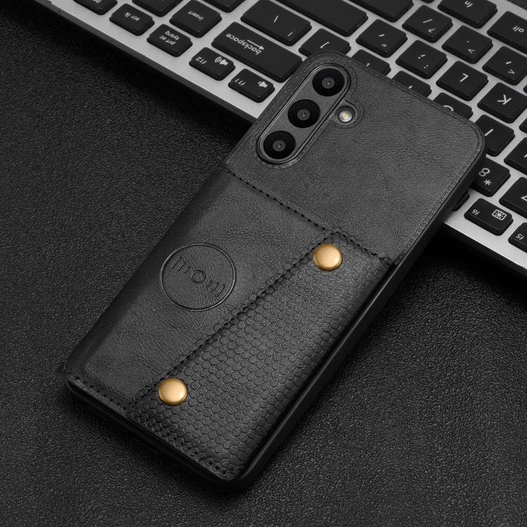 For Galaxy A27 5G Double Buckle Card Slots Magnetic Phone Case