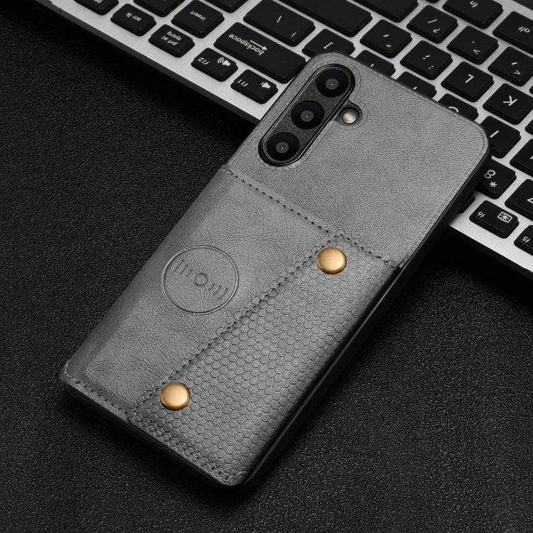 For Galaxy A27 5G Double Buckle Card Slots Magnetic Phone Case
