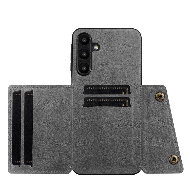 For Galaxy A27 5G Double Buckle Card Slots Magnetic Phone Case