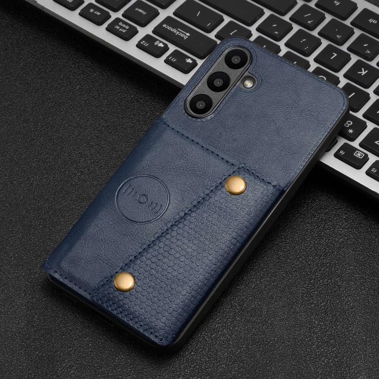 For Galaxy A27 5G Double Buckle Card Slots Magnetic Phone Case