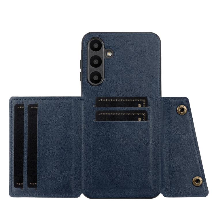 For Galaxy A27 5G Double Buckle Card Slots Magnetic Phone Case