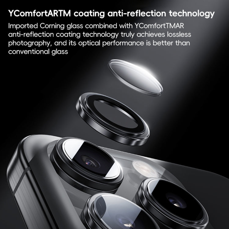 For iPhone 16 Pro Max Benks King Kong Series Corning Single Metal Lens Protective Film