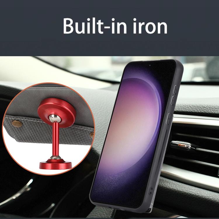 For Samsung Galaxy S25 FE 5G Double Buckle Card Slots Magnetic Phone Case