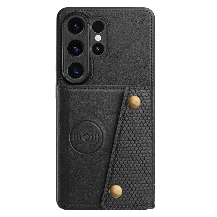 For Samsung Galaxy S26 Ultra 5G Double Buckle Card Slots Magnetic Phone Case
