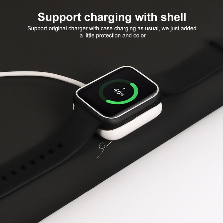 For OPPO Watch 41mm Smart Watch TPU Protective Case, Color:White+Red