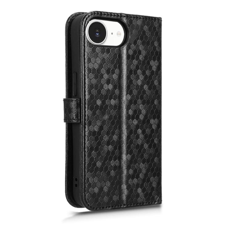 For iPhone 17e / 16e Honeycomb Dot Texture Leather Phone Case