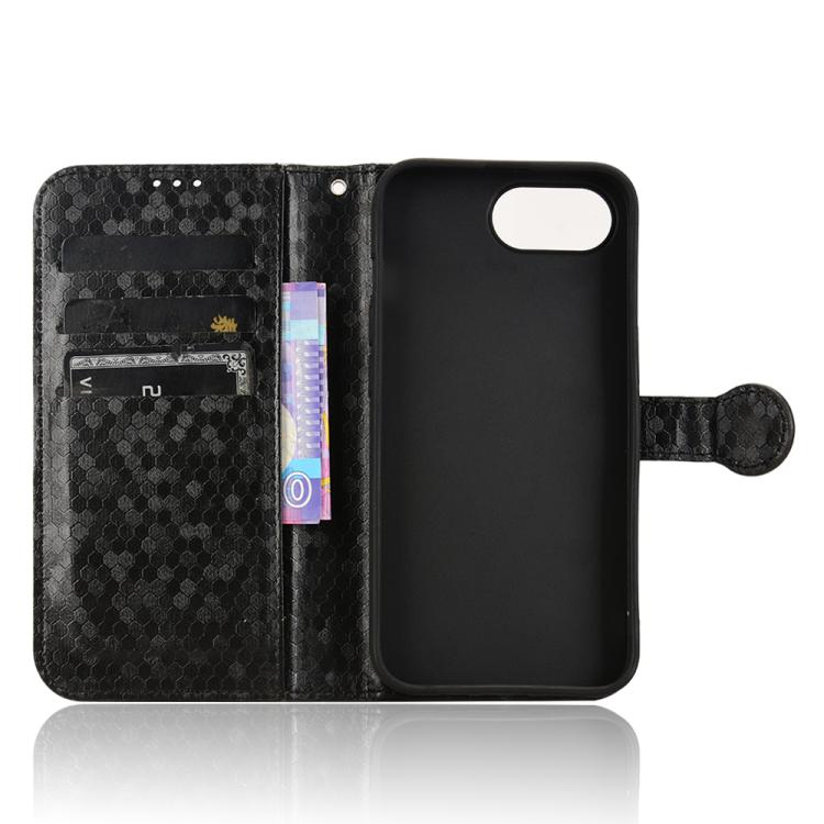 For iPhone 17e / 16e Honeycomb Dot Texture Leather Phone Case